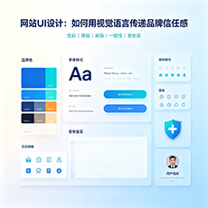 金华建站-网站UI设计:如何用视觉语言传递品牌信任感